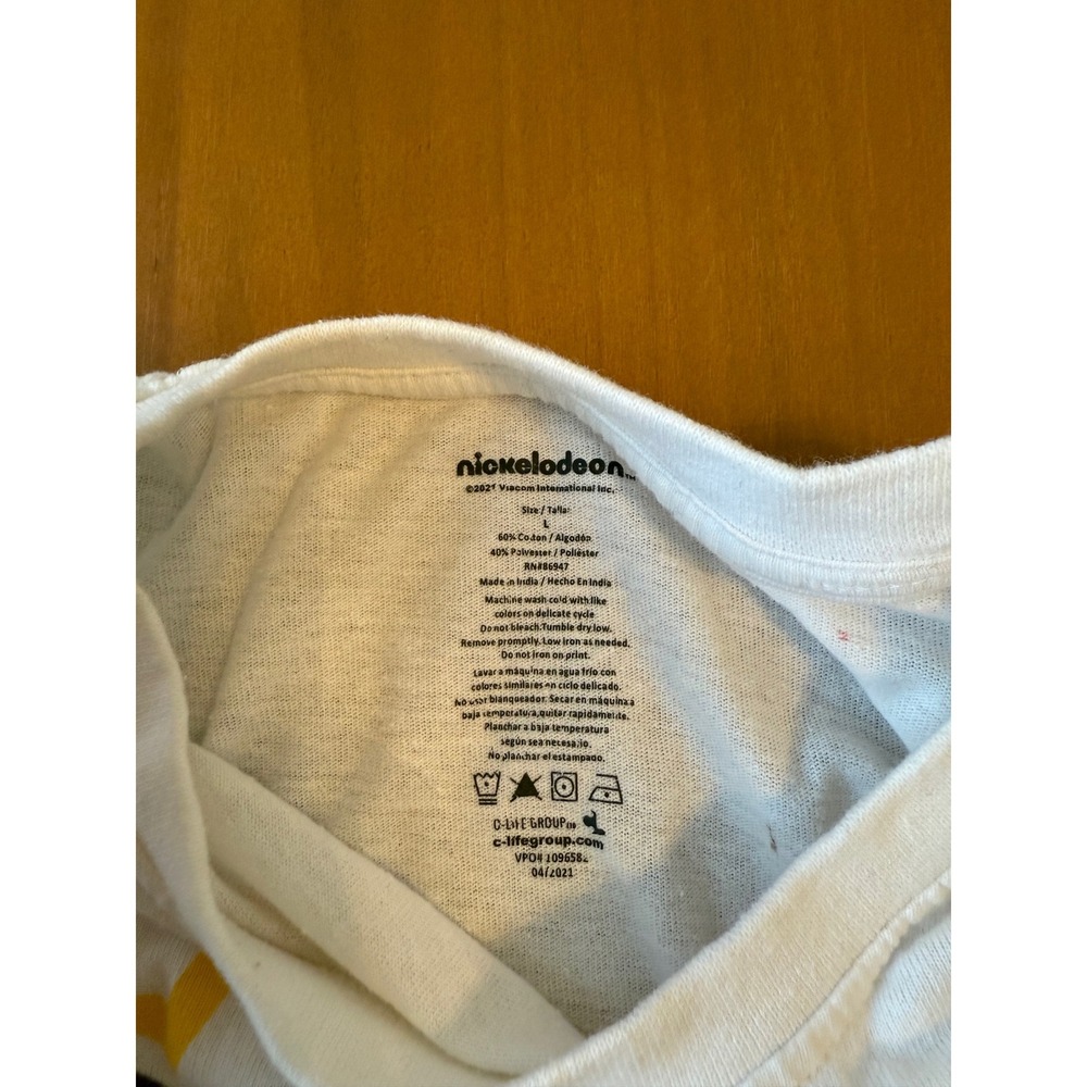 Nickelodeon Rugrats 90s Cartoon Graphic‎ T-Shirt Retro Reptar White Tee - Picture 3 of 5